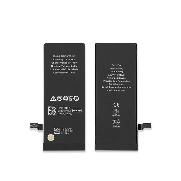 2021 best sell 1810mAh mobile phone rechargeable battery with CE certificate for Iphone 6G