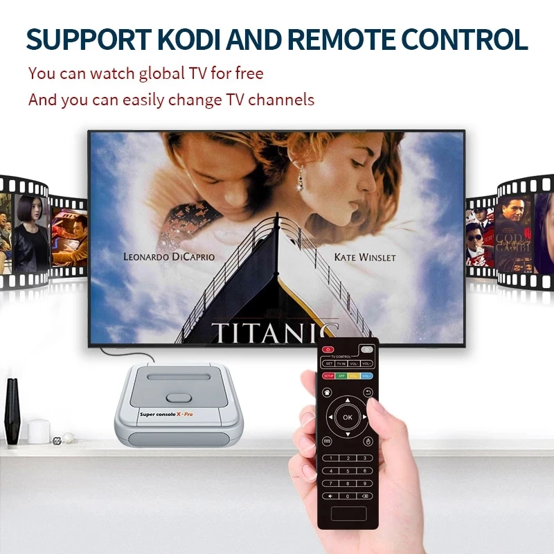  Ретро Wi-Fi супер консоль X Pro 4K HD ТВ видео игровые консоли для PS1/N64/DC с 50000 + игр 2 4G беспроводные