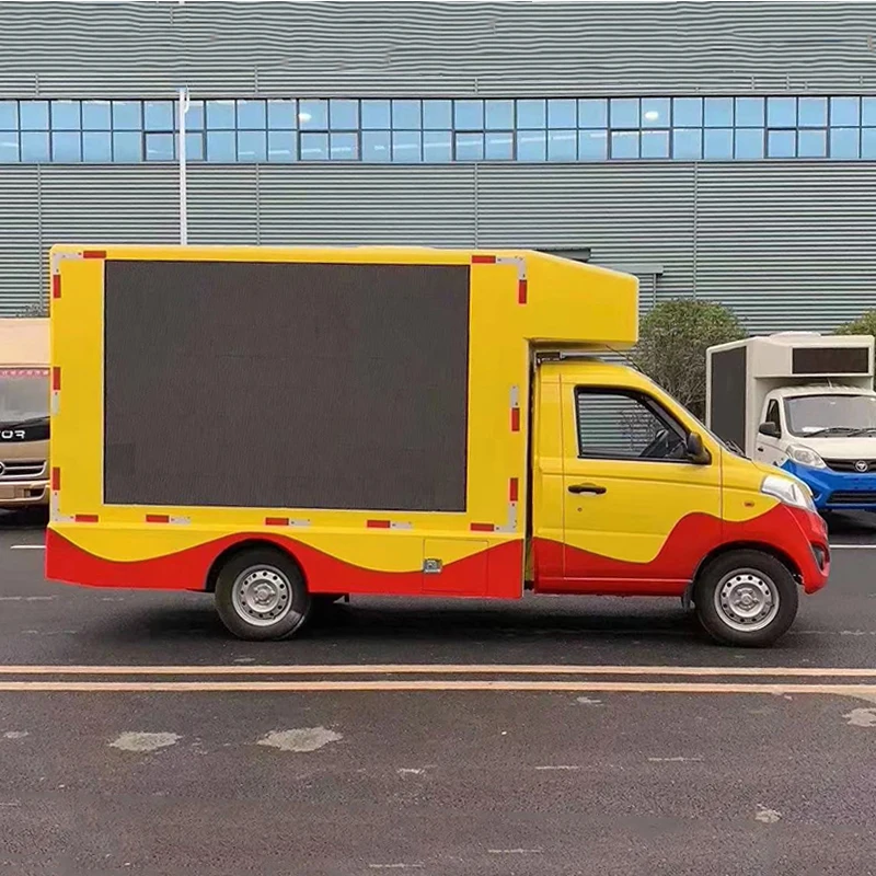 Лидер продаж хорошее качество 4 стороны P4 светодиодный экран рекламный автомобиль грузовик для продажи