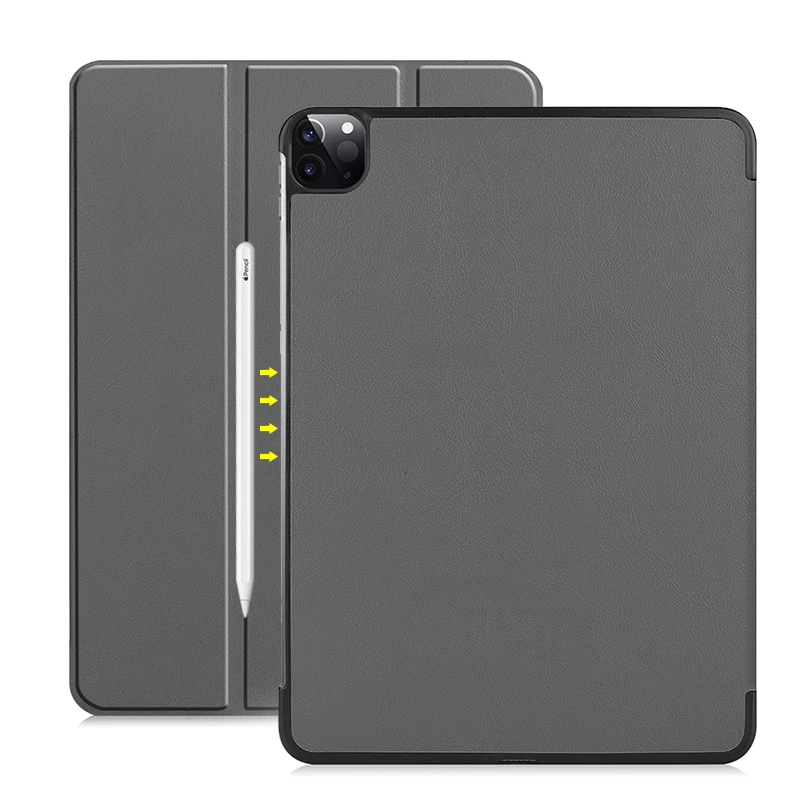 
Tablet case for iPad Pro 11 inch Trifold Stand with Auto Sleep/Wake shockproof cover case for newest iPad 2020 