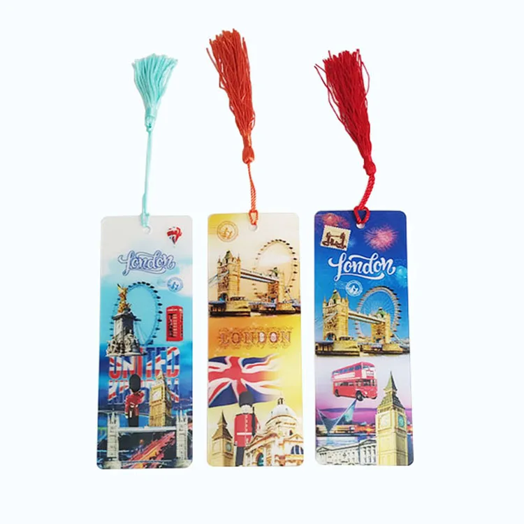 Wholesale Rectangle Colorful Custom Printing Eco-friendly Plastic 3D Lenticular Tommys Bookmark