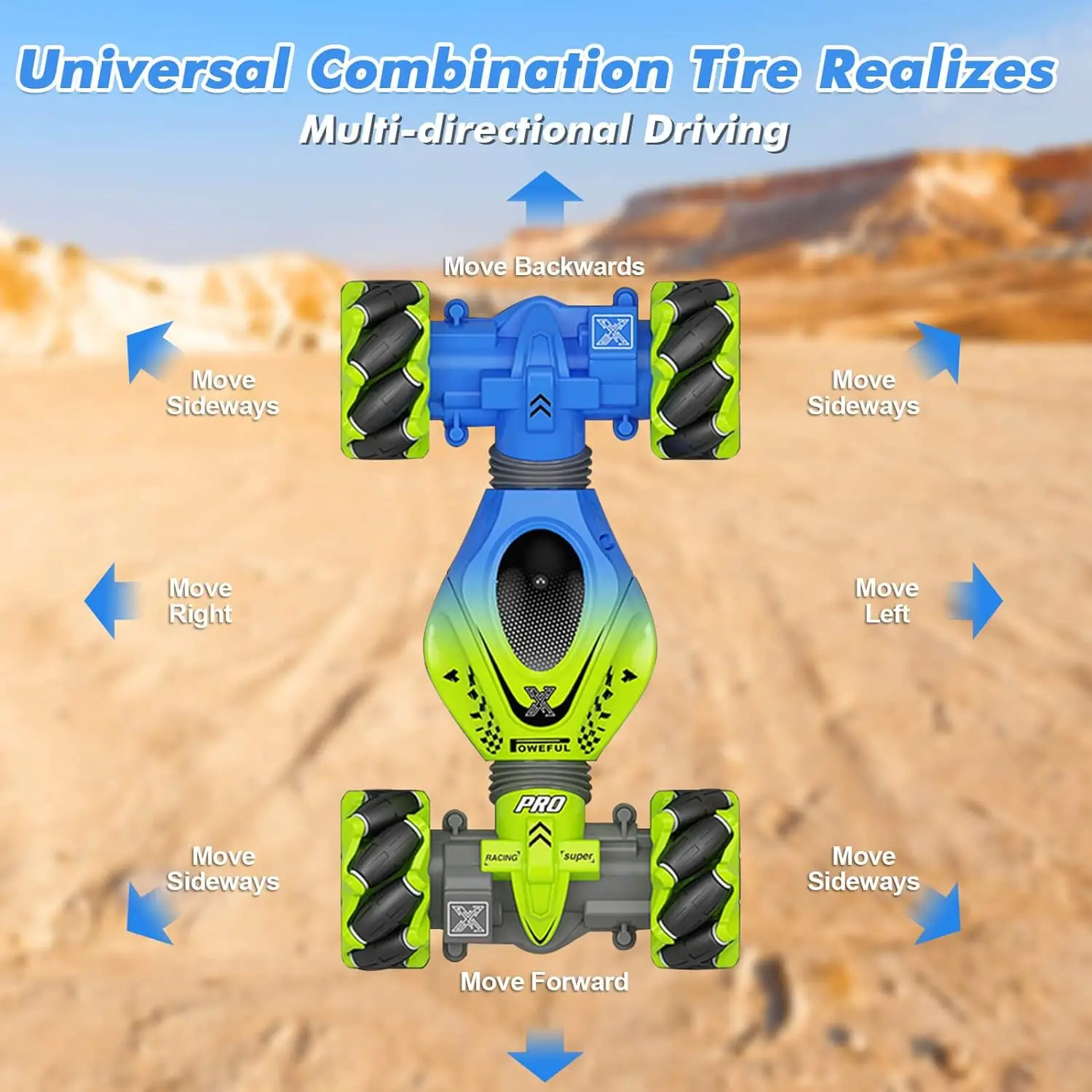 EPT Drift Hand Controlled Remote Control Twist Cars Offroad 360 Rotation 2.4GHz 4WD Gesture Sensing RC Stunt Car Toys