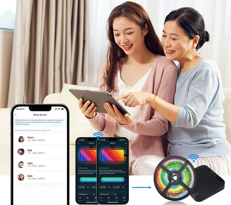 flexible hdmi ambilight tv backlight light strips wifi smart rgb led strip lights tv backlight for bedroom
