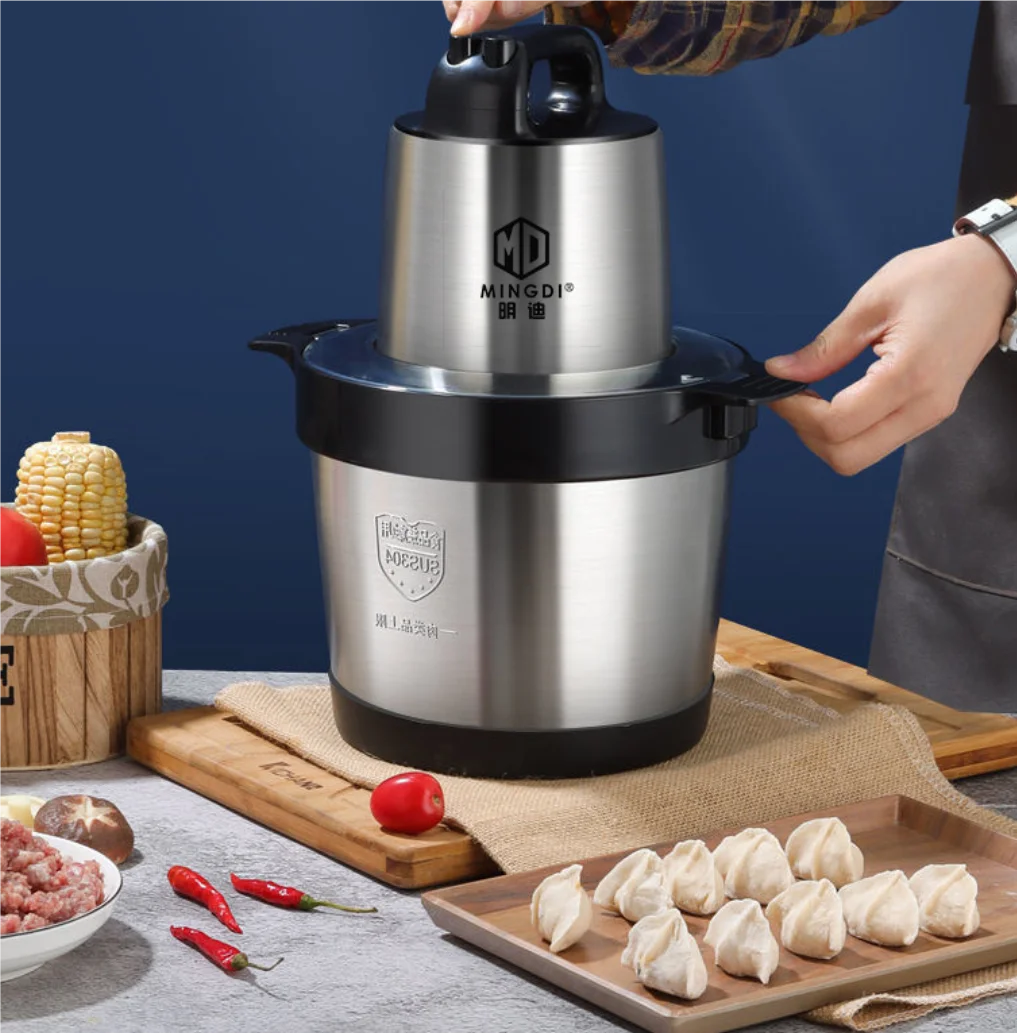 2024 Top sell factory price wholesale copper or aluminum electric 6l meat grinder meat mincer fufu pounding machine