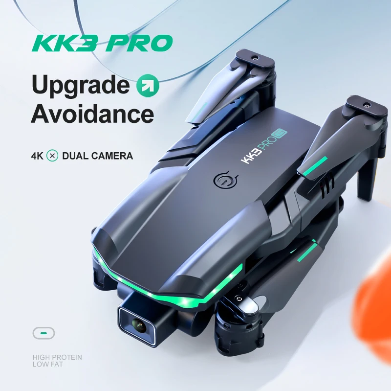 KK3 Pro Obstacle avoidance FPV 4K Dual HD Camera Altitude Hold RTF Foldable RC Drone Quadcopter