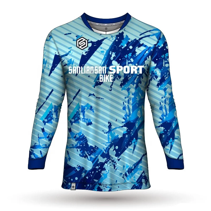 Sublimate Motorcycles Racing Shirts Long Sleeve Jersey Off-road Bike Shirt Bicycle DH Clothes
