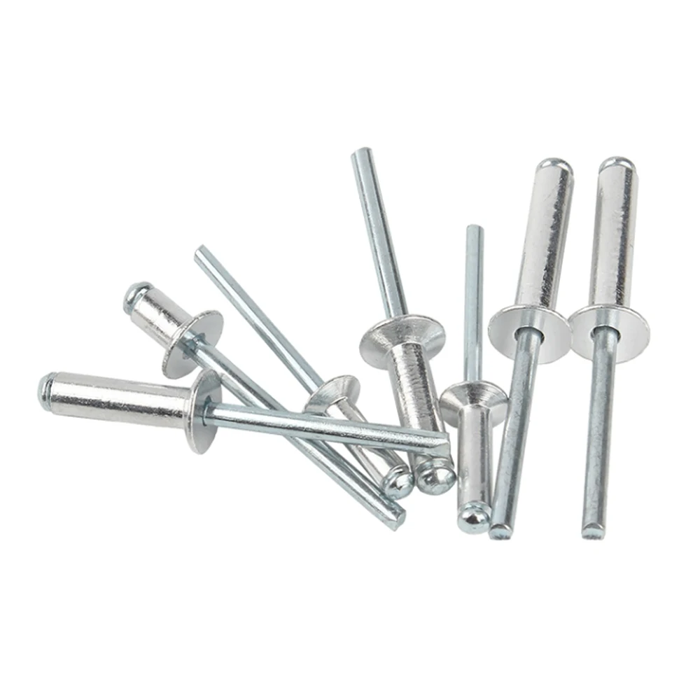 Factory Wholesale All Size Pop Rivet Open End Type Round Head Plain Brass Galvanize Aluminum 304 Stainless Steel Blind Rivet