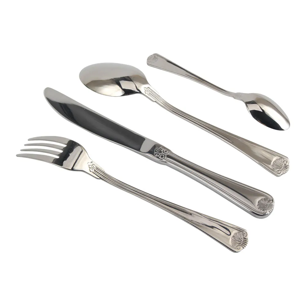 Fancy Metal Heavy Weight Flatware Tableware Set Dishwasher Safe Flatware Set