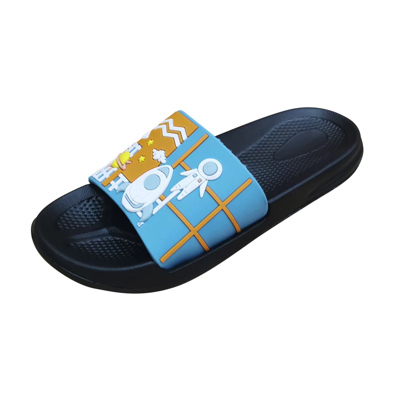 2021 ПВХ Летние Удобные синие уличные мягкие тапочки для мальчиков Eva
