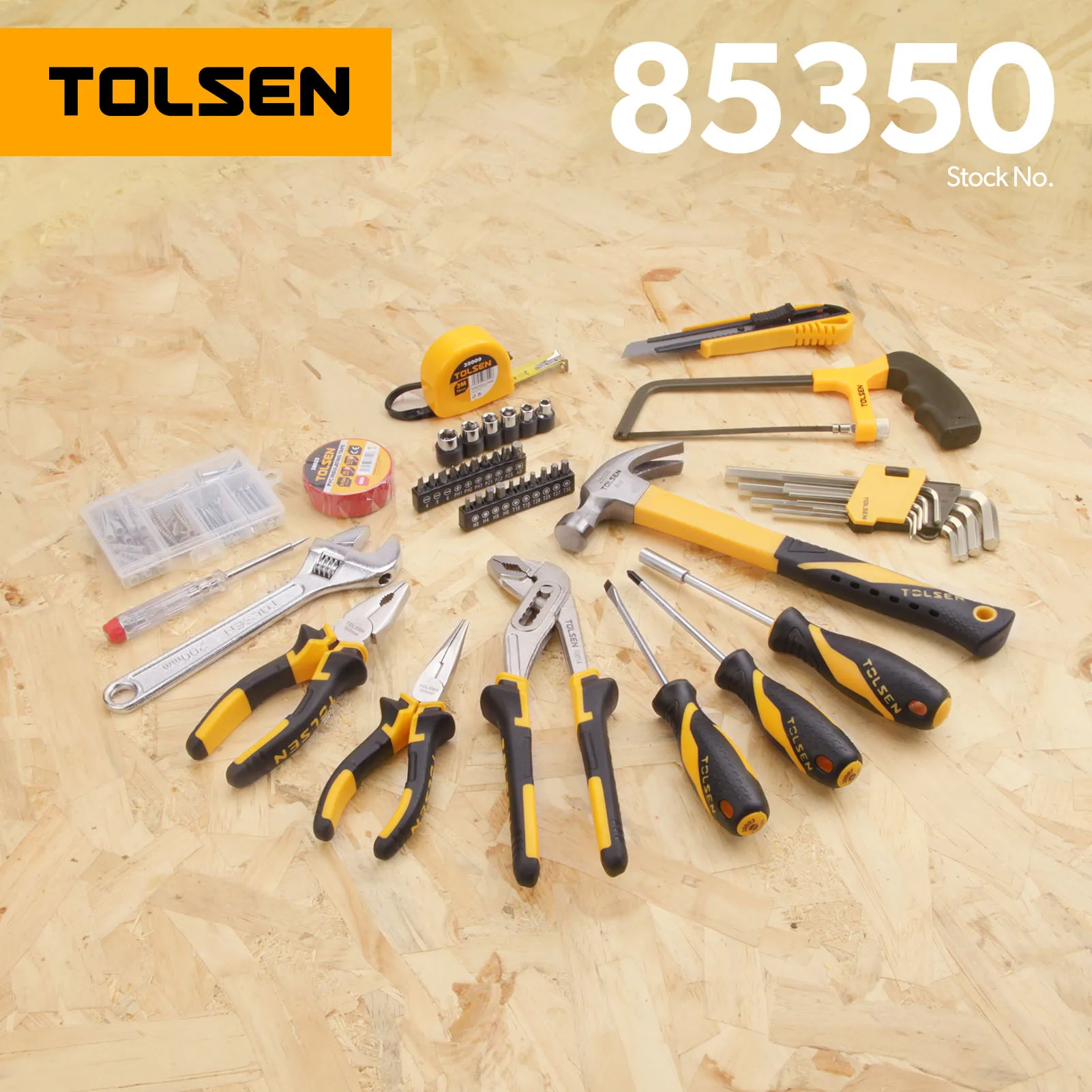 TOLSEN 85350 119pcs Mechanic Socket Wrench Box Tool Set