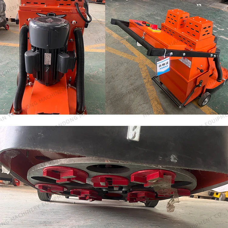 New Custom Color High Quality Floor Diamond Grinding Disc Machine Electric 330mm Concrete Grinder Floor Machine With Vacuum