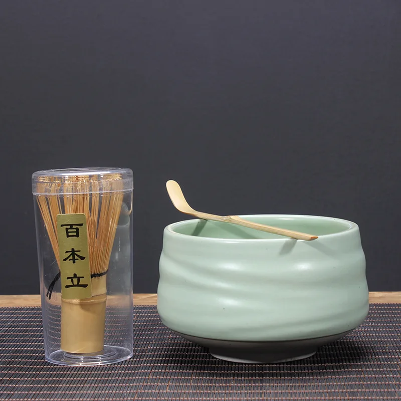Durable and Sustainable Wholesale Matcha Whisk Brush Set Ceramic Song Dynasty Japanese Tea Matcha Set