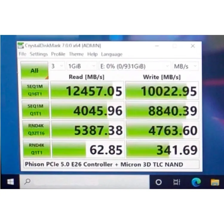 Phison e26 PS5026-E26 PCIe Gen 5 Internal SSD Nvme M2 2280 R/W 12000/10000MB/s 1000GB 2000GB 4000GB Gen5 SSD for Gaming PCs