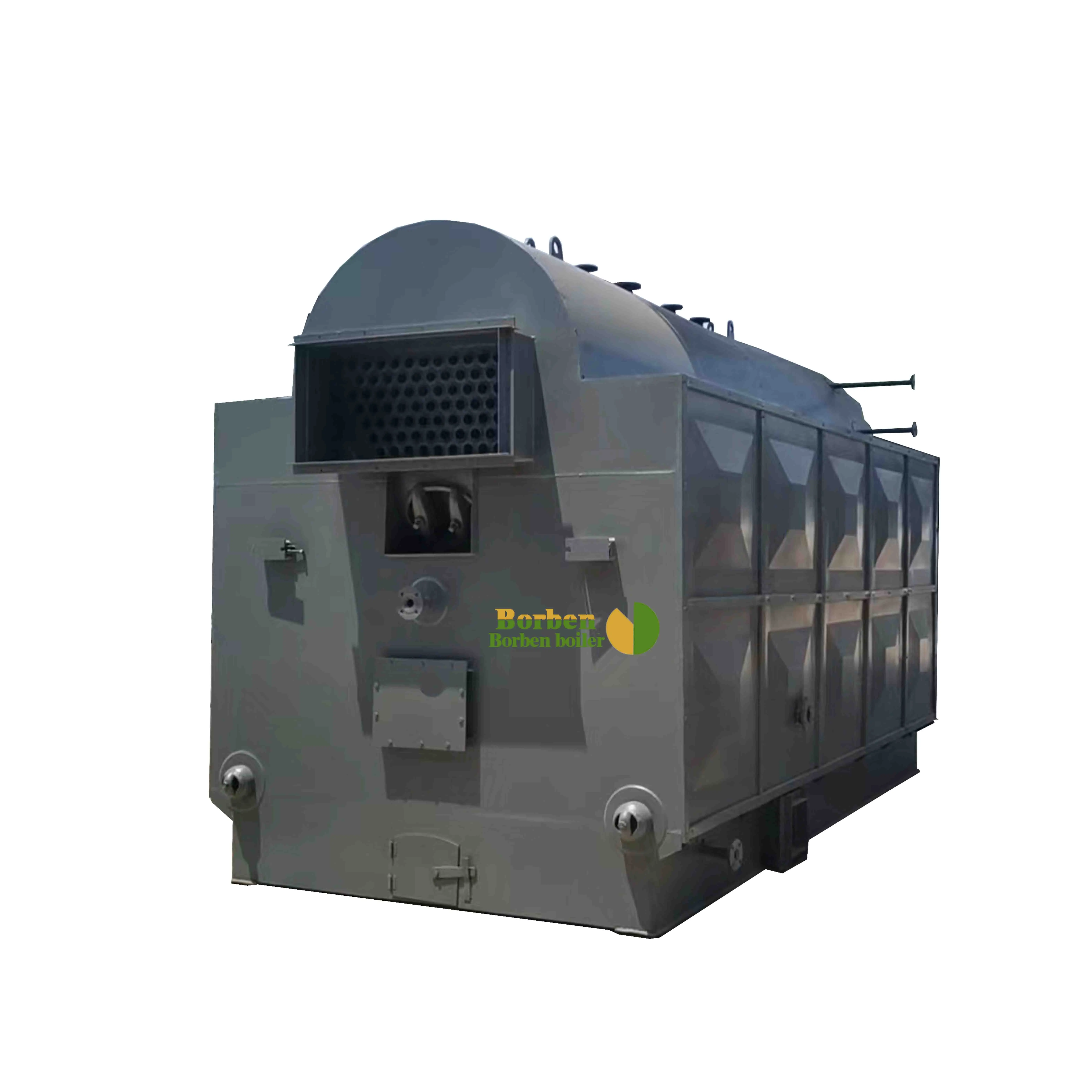 Horizontal wood burning biomass steam boiler 2 tons cement curing hand burning coal burning wood steam boiler accessories equipm