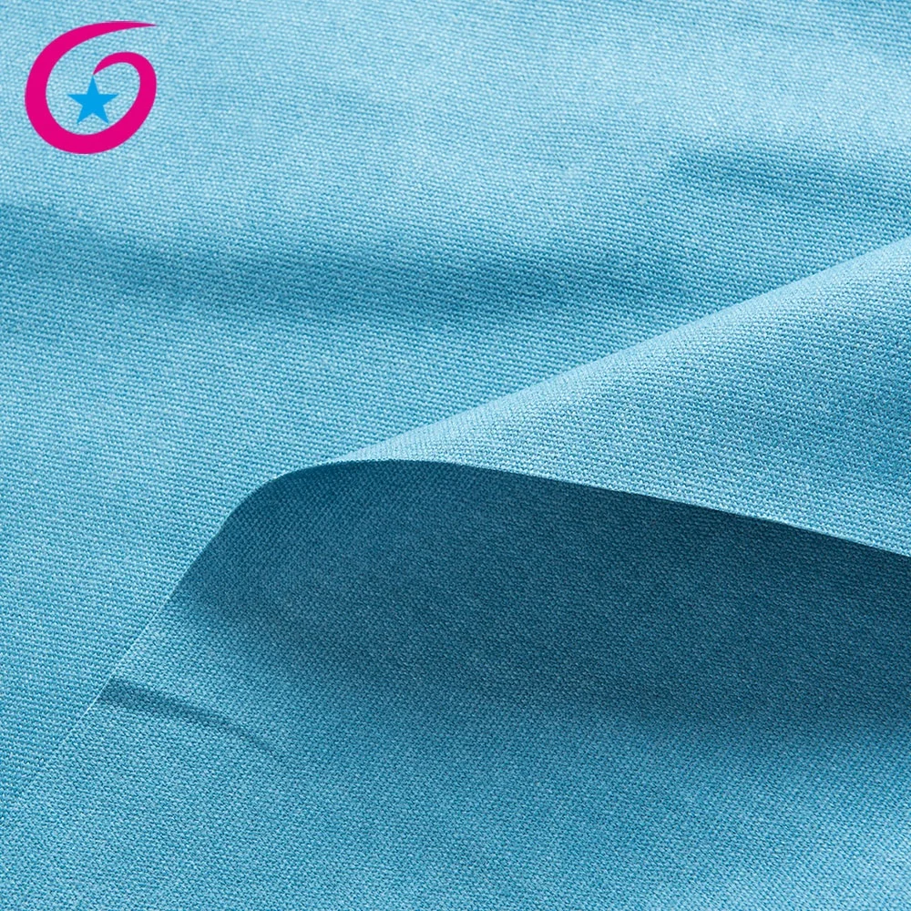 
Cotton Polyester Recycled Pigment Dye 12oz Washed Canvas Fabric 