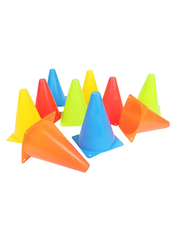 Custom Logo Soccer High quality PE Plastic Perforated Marker Cones Football Training Agility Cones