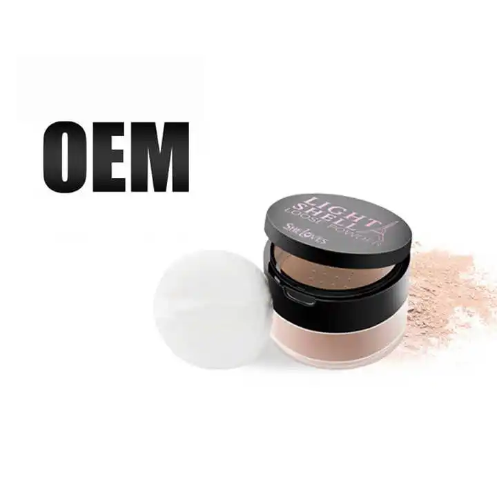 Private Label High Quality Cosmetics Make Your Own Brand Translucent SPF Setting Loose Powder Face Makeup Mineral Concealer Matt