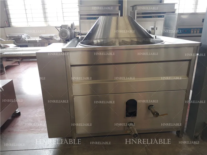 Automatic discharge deep fryer industrial snack food frying machine for sweet potato chips chin chin