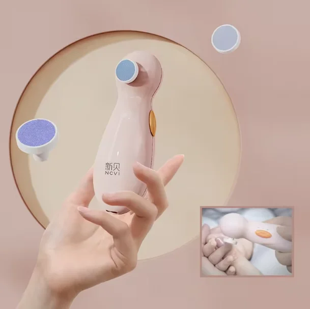 NCVI Newborn Finger Care 2Modes Wireless Portable Child Finger Clipper File Electric Baby Nail Trimmer