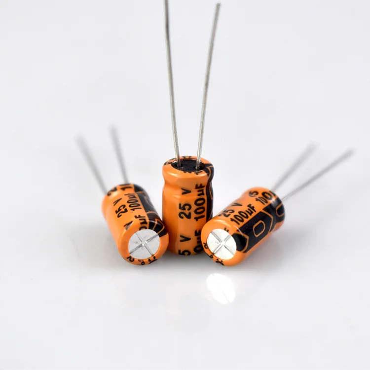 Best Prices 100UF/25V 6.3*11 High Low Temperature -40 Degrees Start Resistance Aluminum Electrolytic Capacitor for Lce and Snow