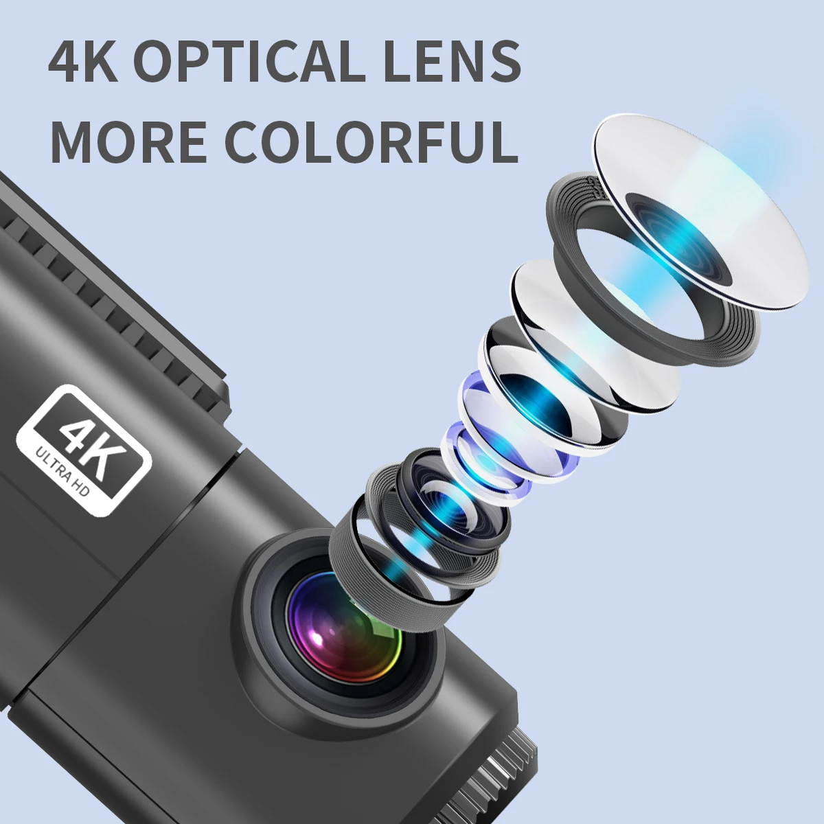 Factory Directly Sold 4K Dual Lens Starvis 2 Night Vision Front Rear Video Recorder Blackbox Auto DVR Dash Cam Cars Vehicles