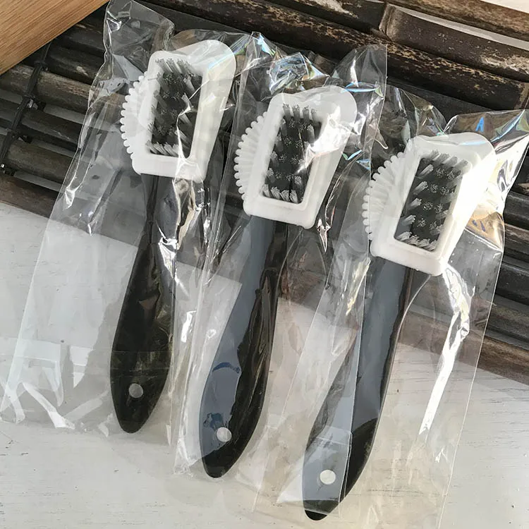 Three-Sided Wire Brush Suede Leather Cleaning Tool for Effective Boot Cleaning and Care Shoe Care Deer Skin Brush