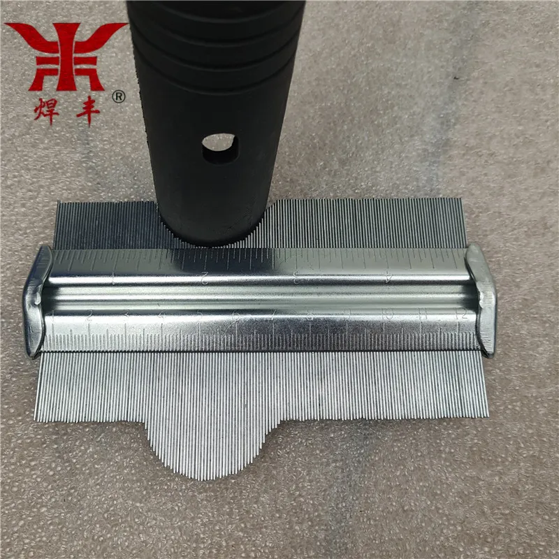 Multi angle square ruler measuring tool metal  profile duplication 5/10 inch contour gauge