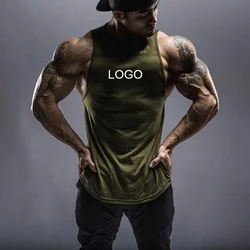 OEM custom gym vest loose men stringer tank top bodybuilding