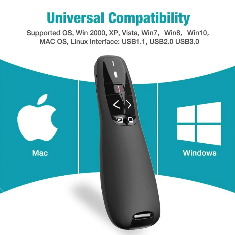 Red Laser Pointer Pen Office Presentation Products Wireless Presenter Lazer for PPT Meeting Teaching Clicker
