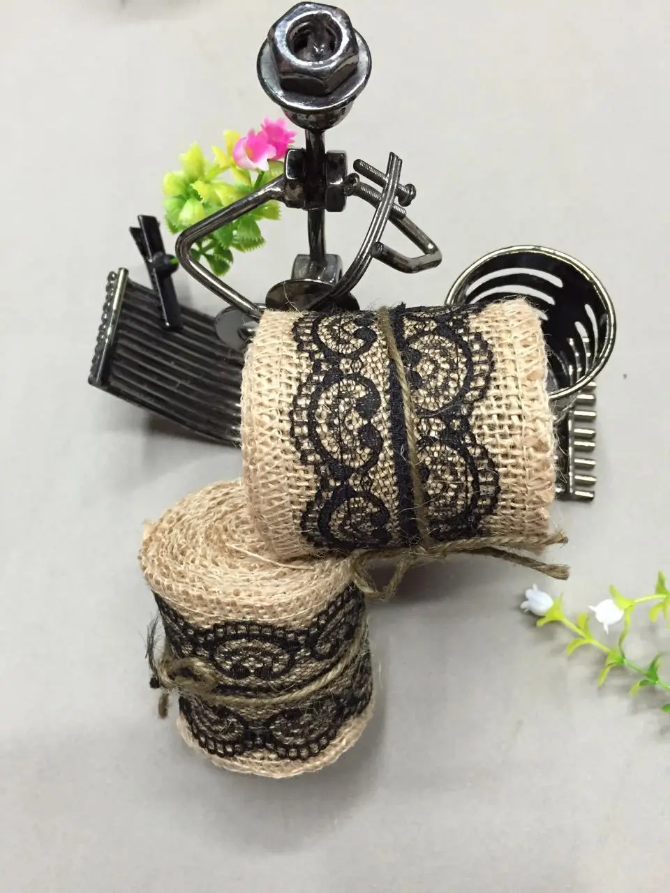 
Natural Jute Burlap Ribbon Rustic Vintage Wedding Decor Hessian Lace Jute Ribbon Roll Merry Christmas Jute Burlap Hessian Ribbon 
