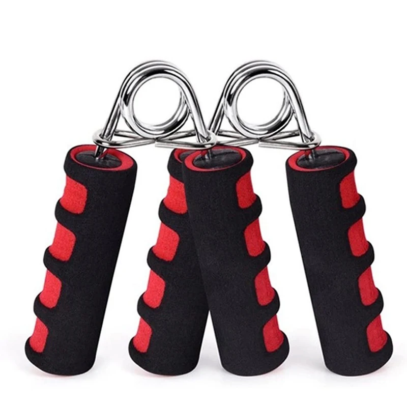 Heavy duty metal gym wrist arm muscle trainer exerciser soft foam handle hand grip strengthener