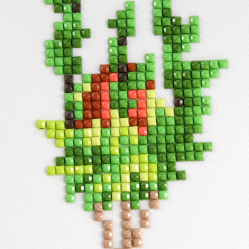 DIY 5d Mini Diamond Painting Custom Green Growing Plants in Pots Small Diamond Painting for Kids Adults Diamond Paintings Kits