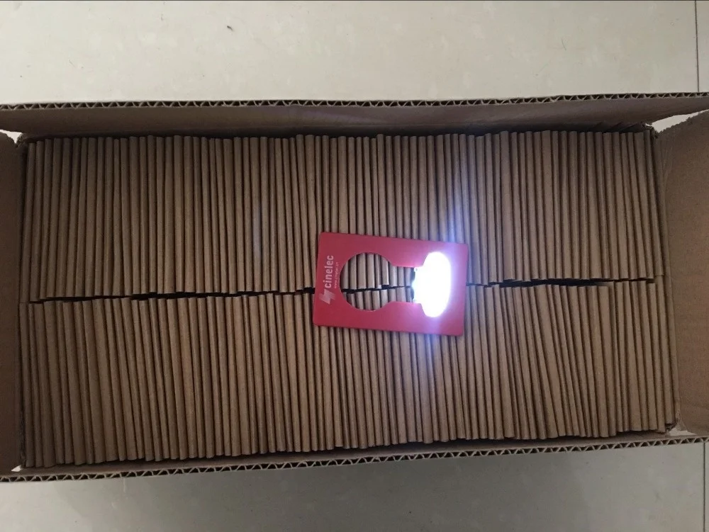 Cheap Custom Logo Printing Portable Mini Pocket Led Card Light Mini Bulb Lamp
