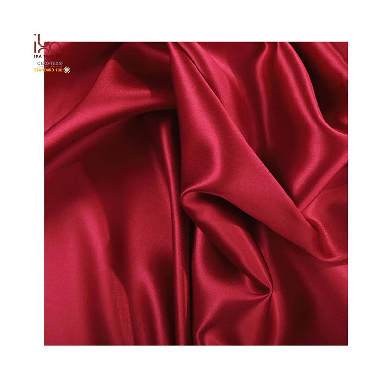 16mm Mulberry Soft Nontoxic Wall Covering Satin Sleepwear Silk Fabric for Pillowcase