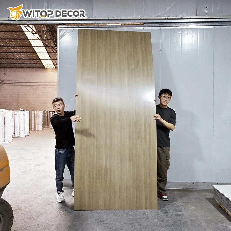 Bamboo charcoal wood veneer Bamboo charcoal board Pvc Wall Panel Interior Decoration board Bamboo wood wood grain wall panel
