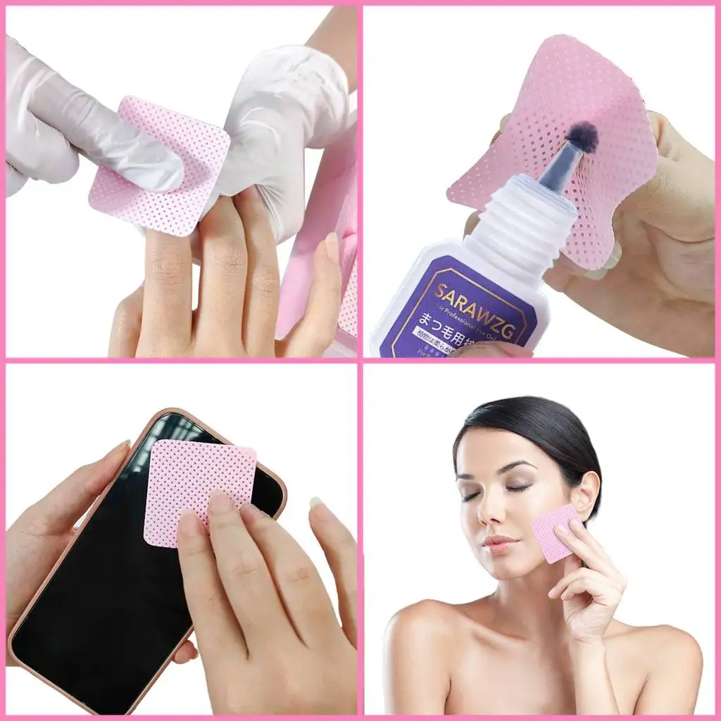 Amazon Hot Sell No Lint Nail Pads 1080pcs Nail Cleaning Pads