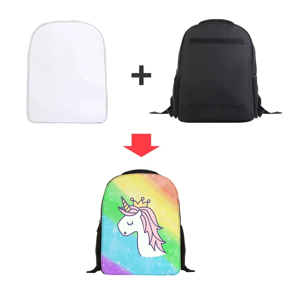 Cartoon Children Trolley Printable School Bag Detachable Blank Backpack for Sublimation