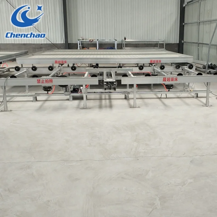 greenhouse single dental plastic seeding bed ebb flow rolling table/ bench with flood plastic tray/seeding