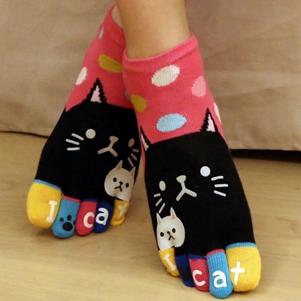 Cute cat cartoon baby girl anime sock