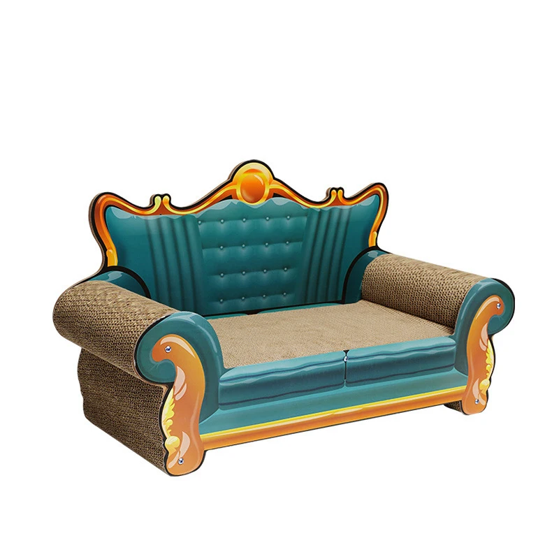 AliGan cat scratcher cardboard sofa shaped toy scratching board pad crumbs lounge bed vertical with textures wave corrugated pad