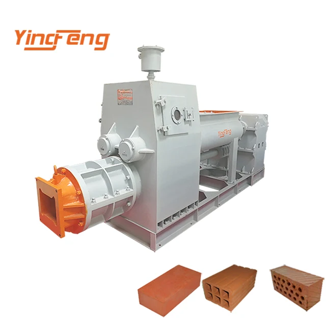 Ceramic Vacuum Extruder Machine Hollow Solid Earth Soil Red Mud Clay Brick Block Making Machine