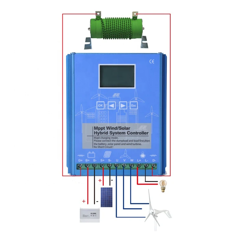 RY 600w 12v/24v solar and wind controller wind turbine charge controller MPPT off grid wind charging controller