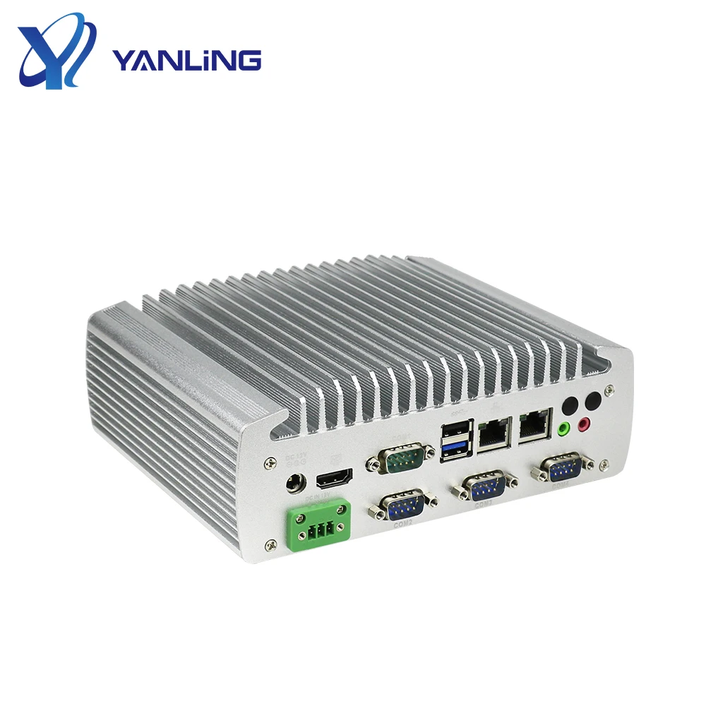 Прямые продажи Безвентиляторный алюминиевый Встроенный ПК 1 * внутренний разъем LVDS промышленный компьютер