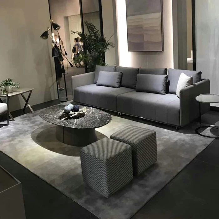 
OEM hotel cinema living room rectangle hand knotted rugs yarn wool carpet 