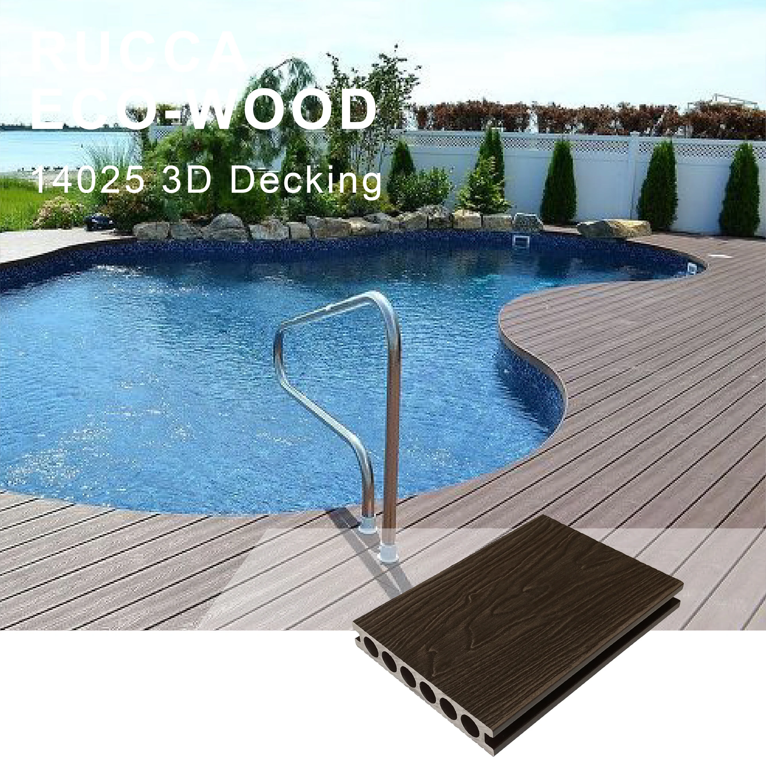 RUCCA wpc composite wood decking wpc product foshan China