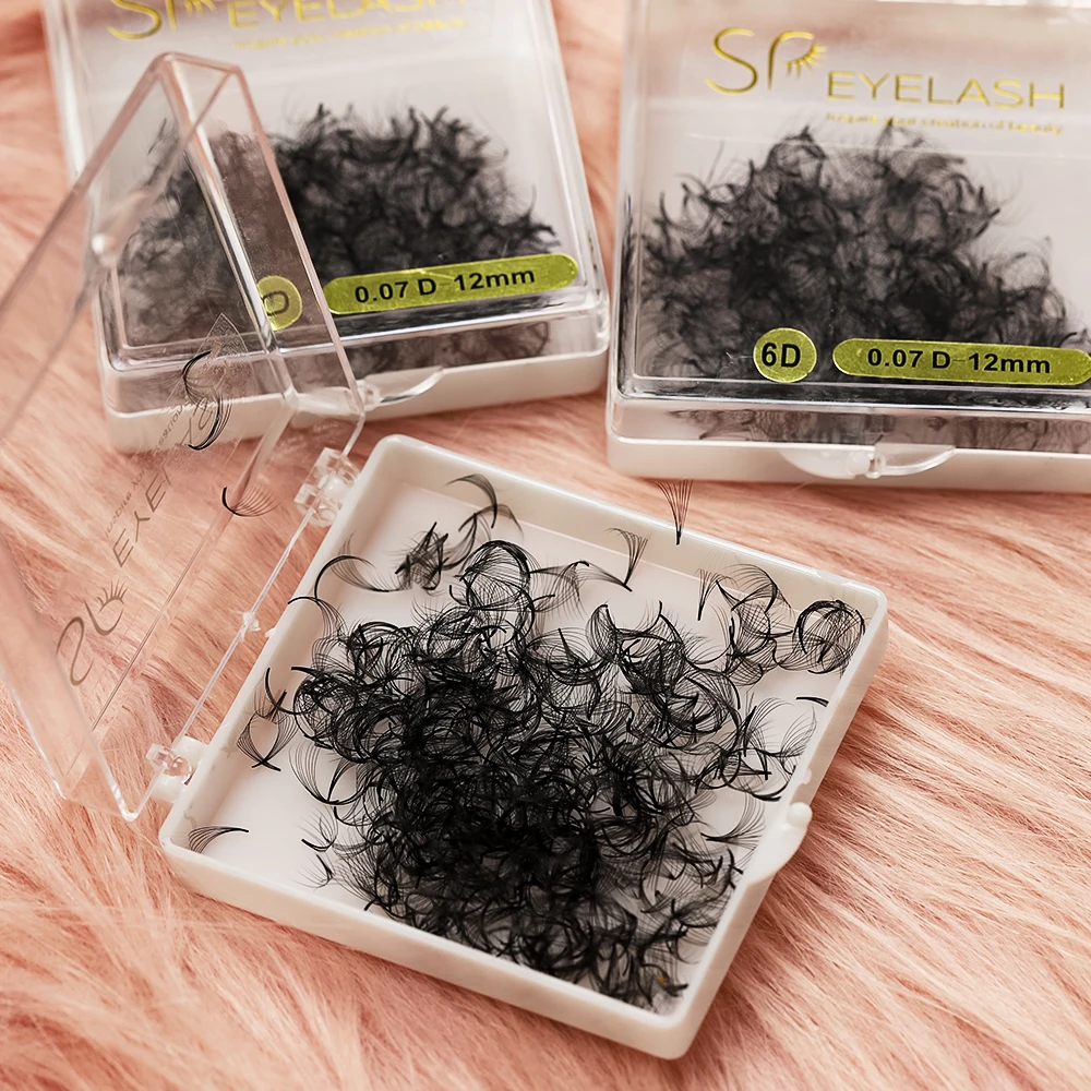 Silk pointy base 4d 5d Lashes Extensions Pre Made Volume Fans 15fans Per Row Mink Eyelash Extensions