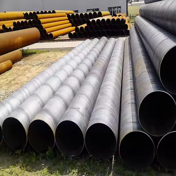 ASTM A53 A106 спиральная сварная труба из углеродистой стали API 5L Gr. X60 Нефтяной стальной трубопровод Высокая Растяжимая бесшовная котельная