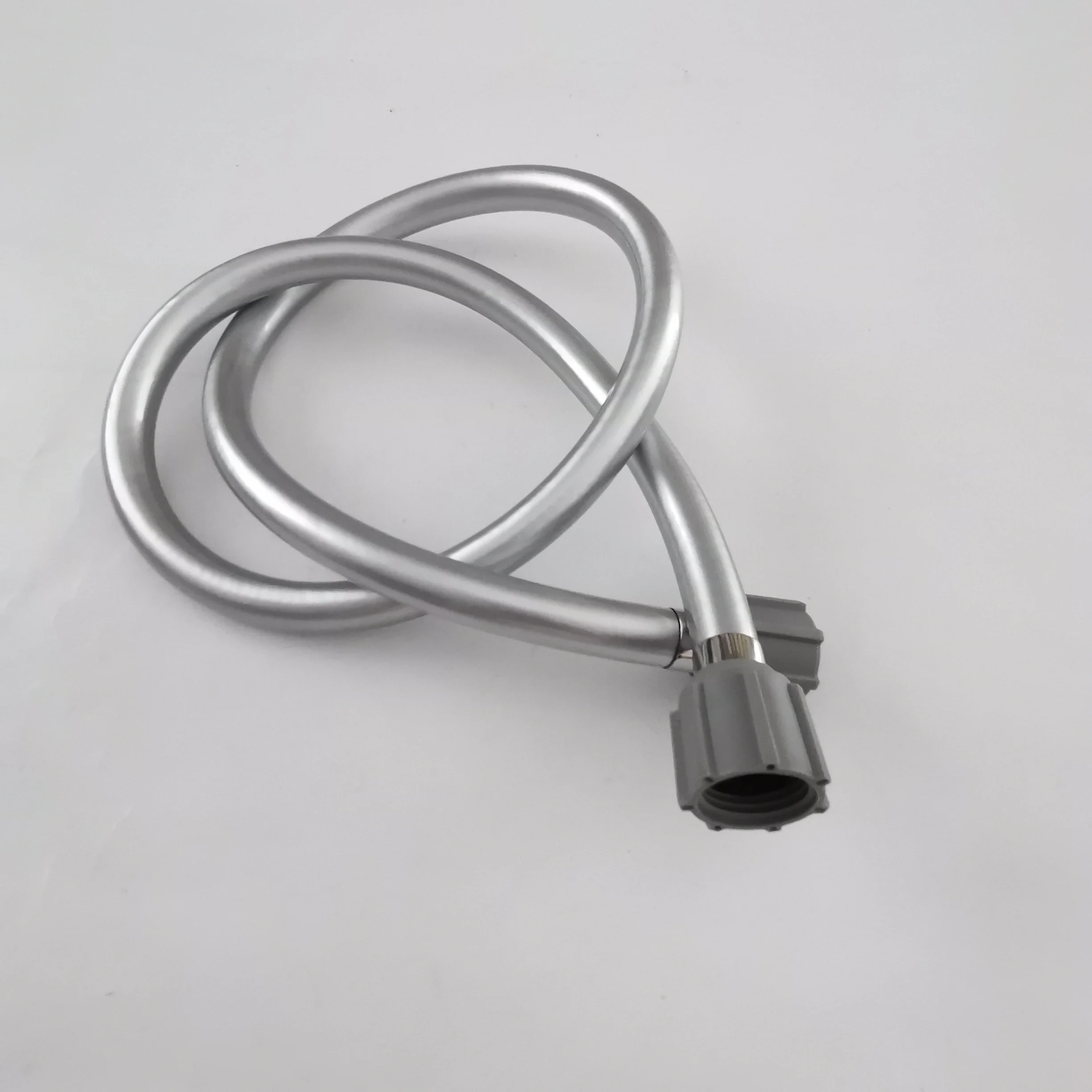 China popular silver grey PVC plastic braided flexible rubber sanitary bathroom bidet sprayer shower hose tube pipe