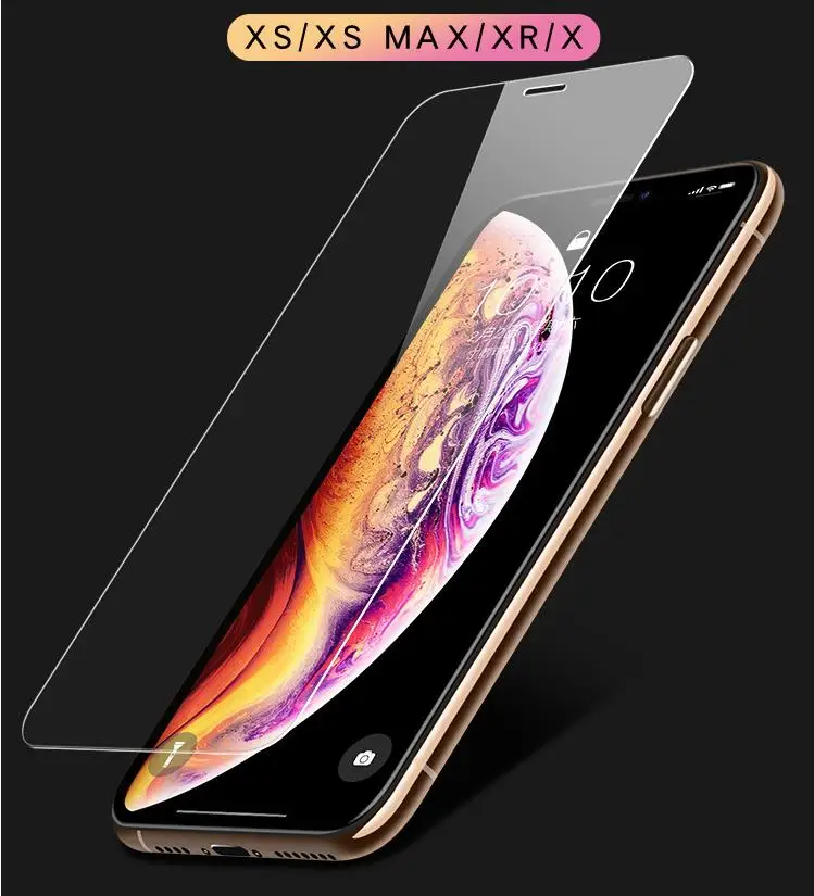 Wholesale Cheap Price Quality Clear 2.5D 9H 0.26MM 0.33MM Tempered Glass Screen Protector  For iPhone 6/7/8/ Xs /XR/MAX