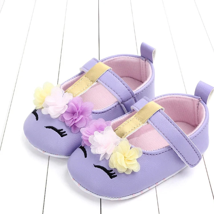 Flowers Newborn Cute Baby Girls Floral Casual First Walker Shoes Infant Baby Girl Princess Soft Sole Prewalker T